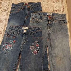 Girls Jeans Lot of 3 Size 5-5T